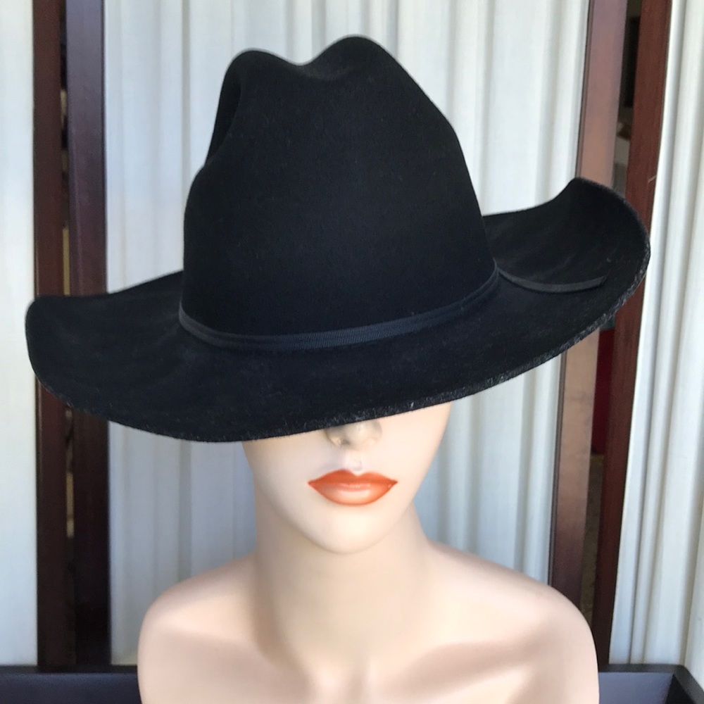 Riders Western Rodeo Premium Wool Felt hat Sz7 1/8